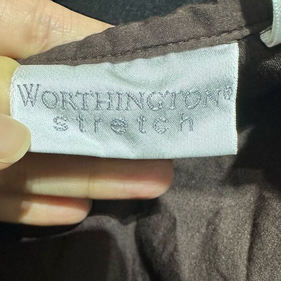 -Worthington's Stretch Women's Tie Waist Blouse 10 - Picture 5 of 7